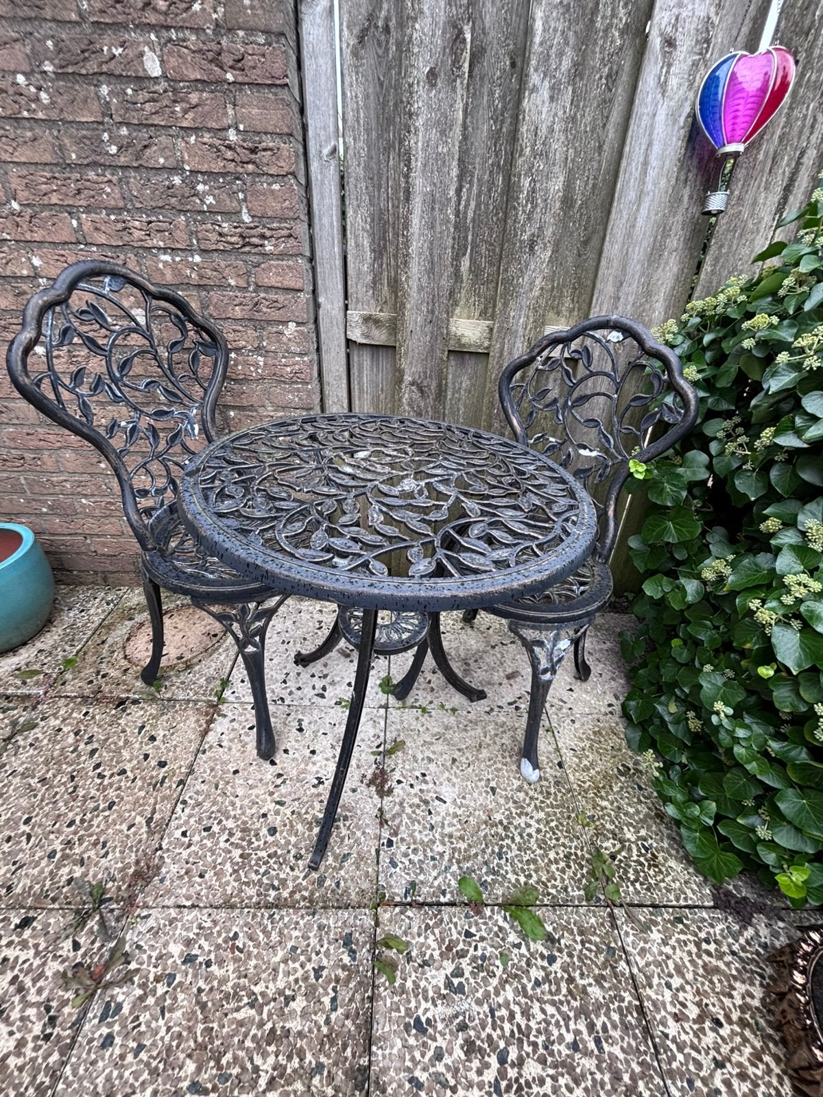Franse bistroset, Ophalen, Gebruikt, Overige materialen, 2 zitplaatsen