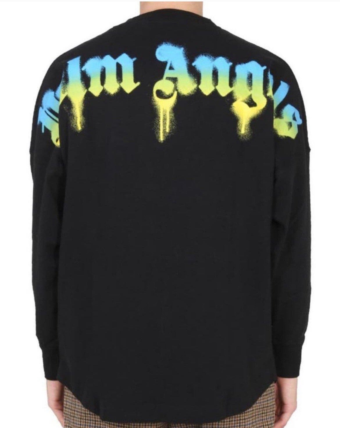 Palm Angels graffiti logo print longsleeve mt. S origineel !, Ophalen of Verzenden, Zo goed als nieuw, Maat 46 (S) of kleiner