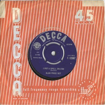 ALAN PRICE  SET   1966  SUPER !! P1014, Ophalen of Verzenden, Gebruikt, 7 inch, Pop