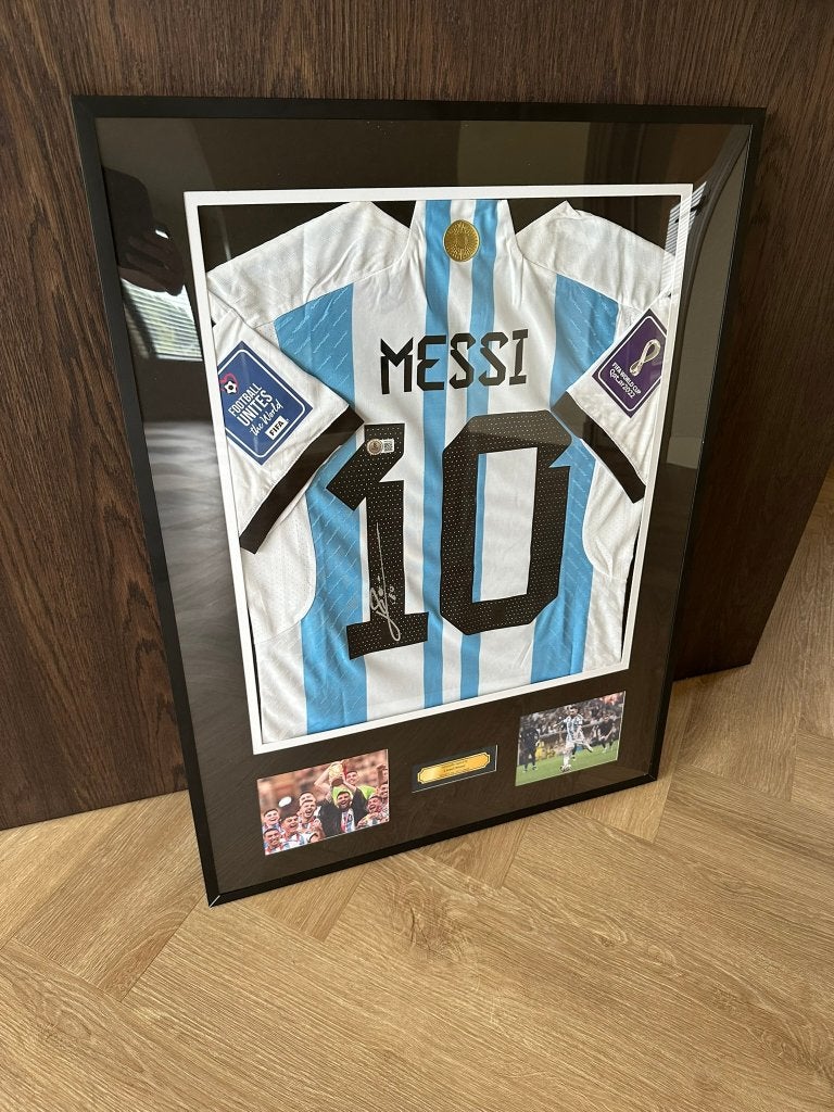 Hand gesigneerd shirt Lionel Messi, met COA Beckett (BAS), Buitenlandse clubs, Shirt, Lionel Messi, Nieuw