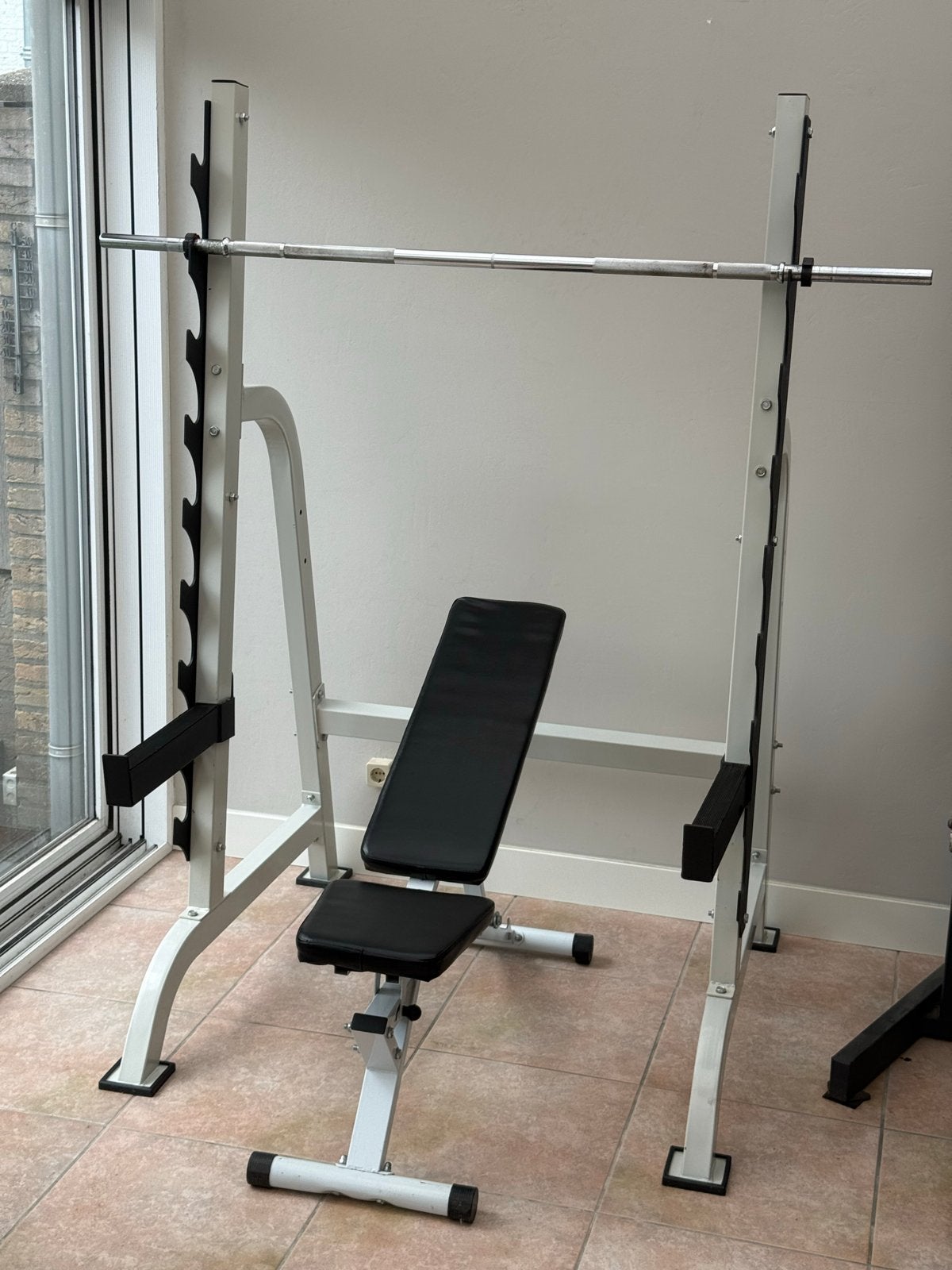 Squat Rack / Bench Press combo, Ophalen, Gebruikt, Krachtstation, Armen