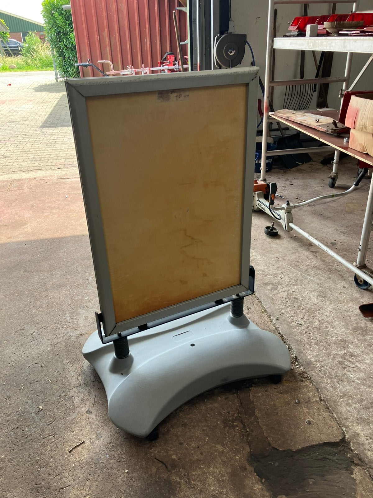Stoepbord, Ophalen, Gebruikt