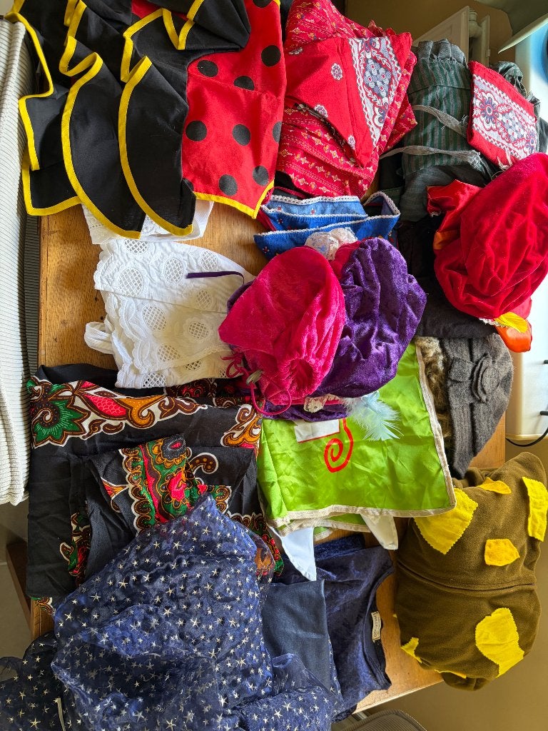 Doos vol verkleed kleren, Ophalen of Verzenden, Gebruikt, Jongen of Meisje