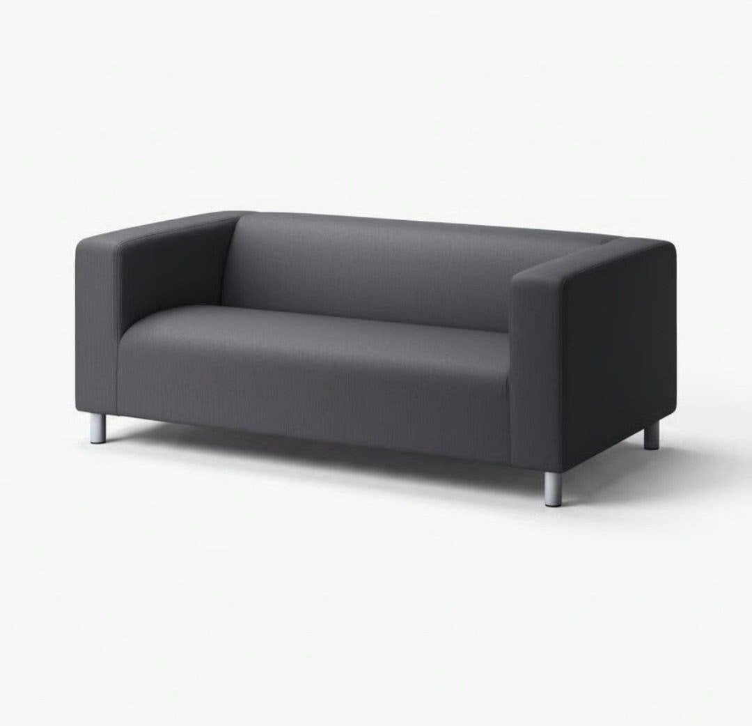 Ikea Klippan 2-zits bank kleur grijs ZGAN, Ophalen, 150 tot 200 cm, Tweepersoons, 75 tot 100 cm