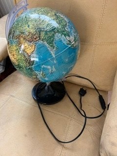 Wereldbol - Educatief en Decoratief, Huis en Inrichting, Woonaccessoires | Wereldbollen, Ophalen, Verlicht, Gebruikt