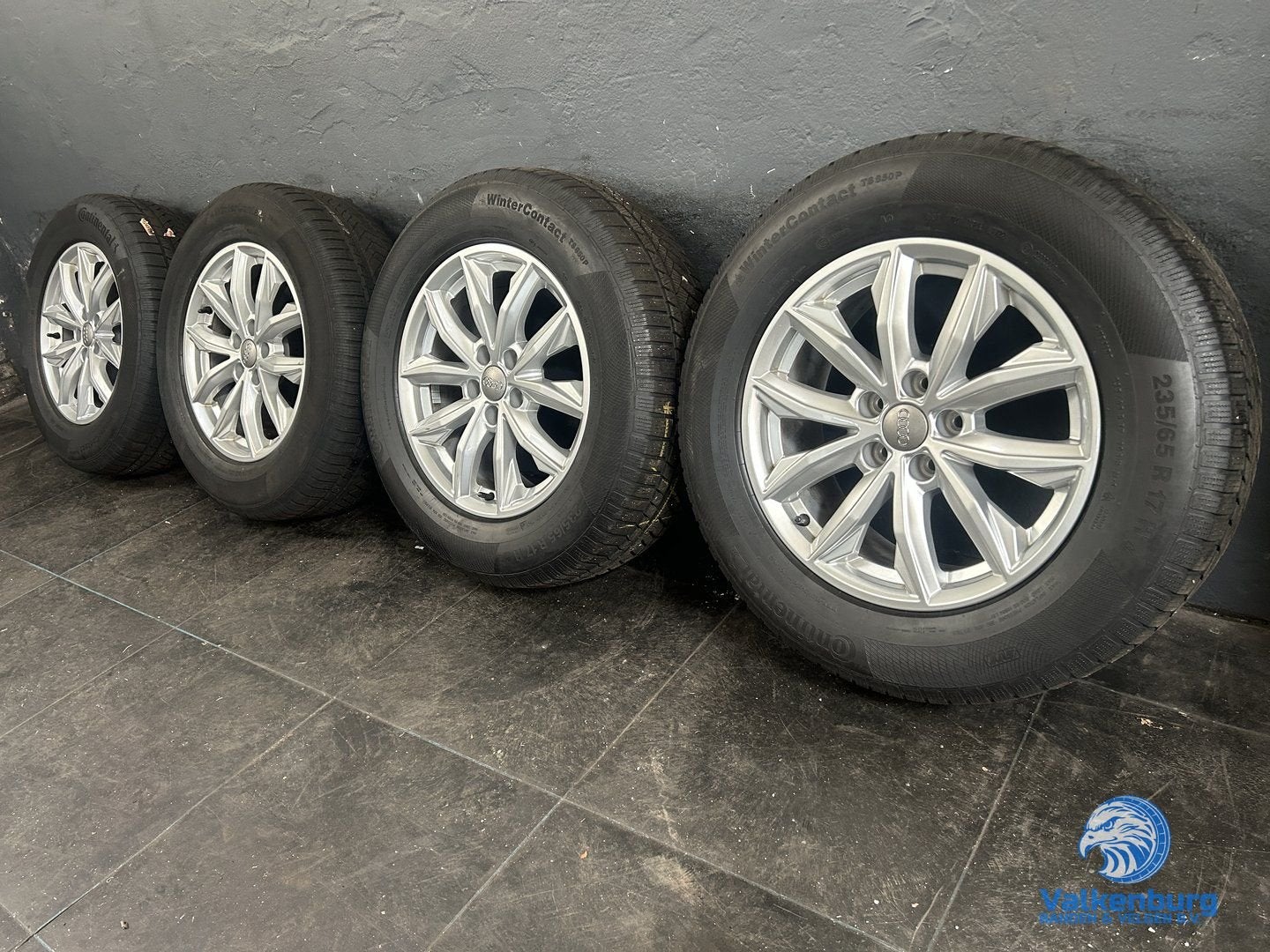 6-7mm! Originele Audi Q5 80A 17 inch velgen 5x112 winterband, Auto-onderdelen, Banden en Velgen, Gebruikt, -, -, Banden en Velgen