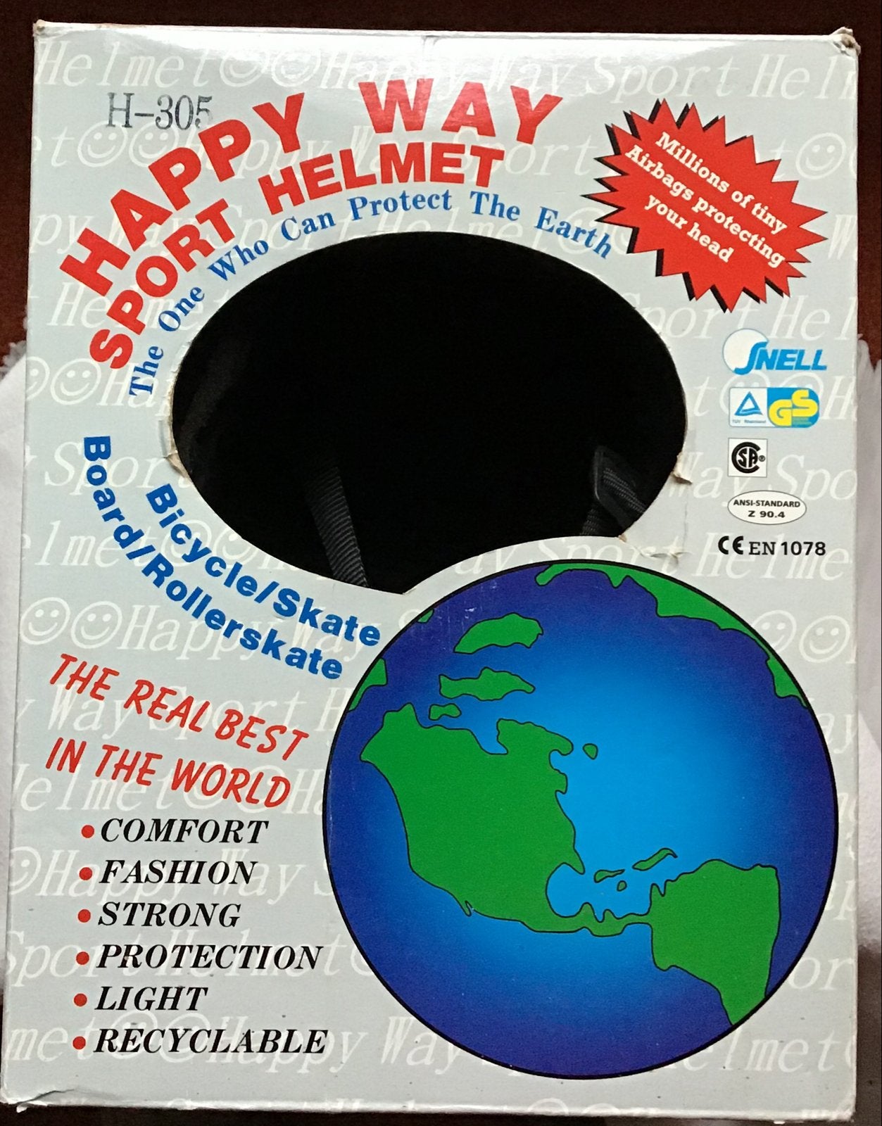 Happy Way Sport Helm - Zwart - Maat M, Ophalen of Verzenden, Gebruikt, M, Heer of Dame