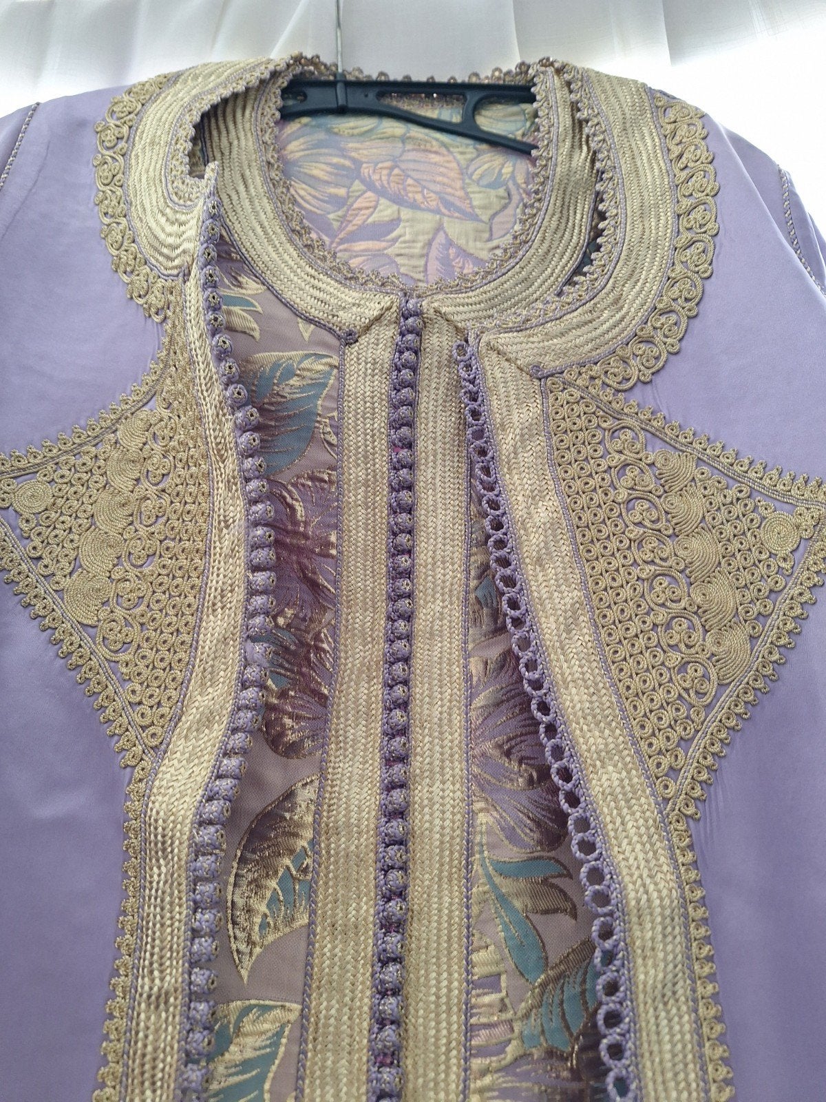 tackchita, lebsa, marokkaanse feestjurk jurk, kaftan lila kl, Ophalen, Zo goed als nieuw