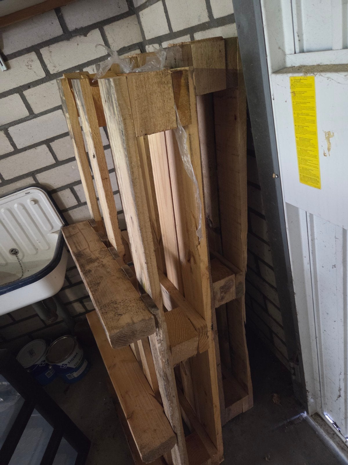 (GRATIS!) 11 gebruikte pallets aangeboden, Ophalen, 50 mm of meer, Pallet, Minder dan 200 cm