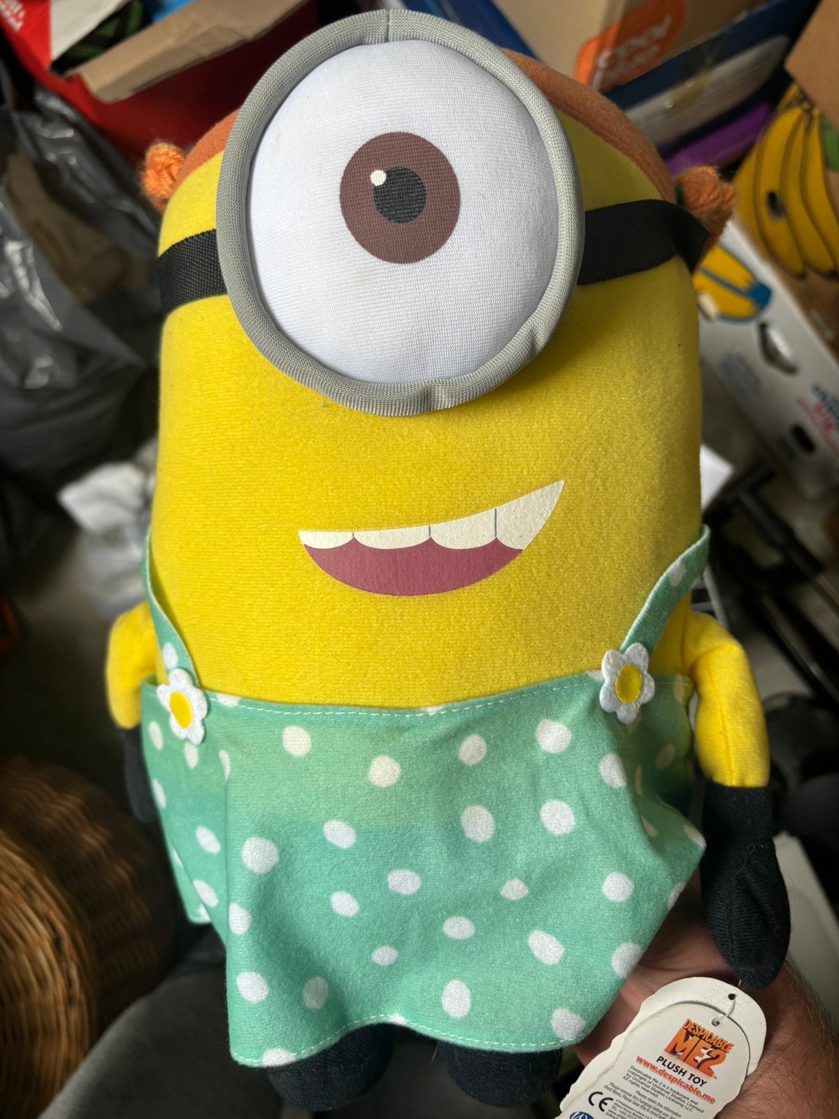 Officiële Minion knuffel  DM2 met kaartje, Ophalen of Verzenden, Zo goed als nieuw, Overige typen
