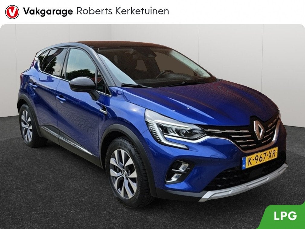 Renault Captur 1.0 TCe Bi-Fuel Intens BOSE Leder Clima Camer, Gebruikt, Euro 6, Blauw, SUV of Terreinwagen