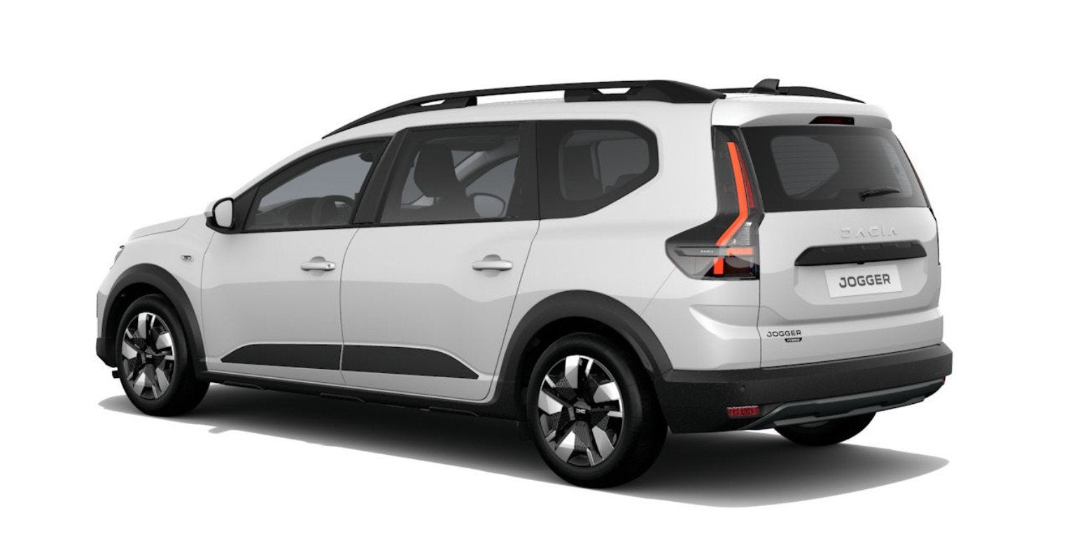 De nieuwe Dacia Jogger hybrid 155 expression l Nu te bestell, Auto's, 12 maanden, Stof, 1789 cc, Wit