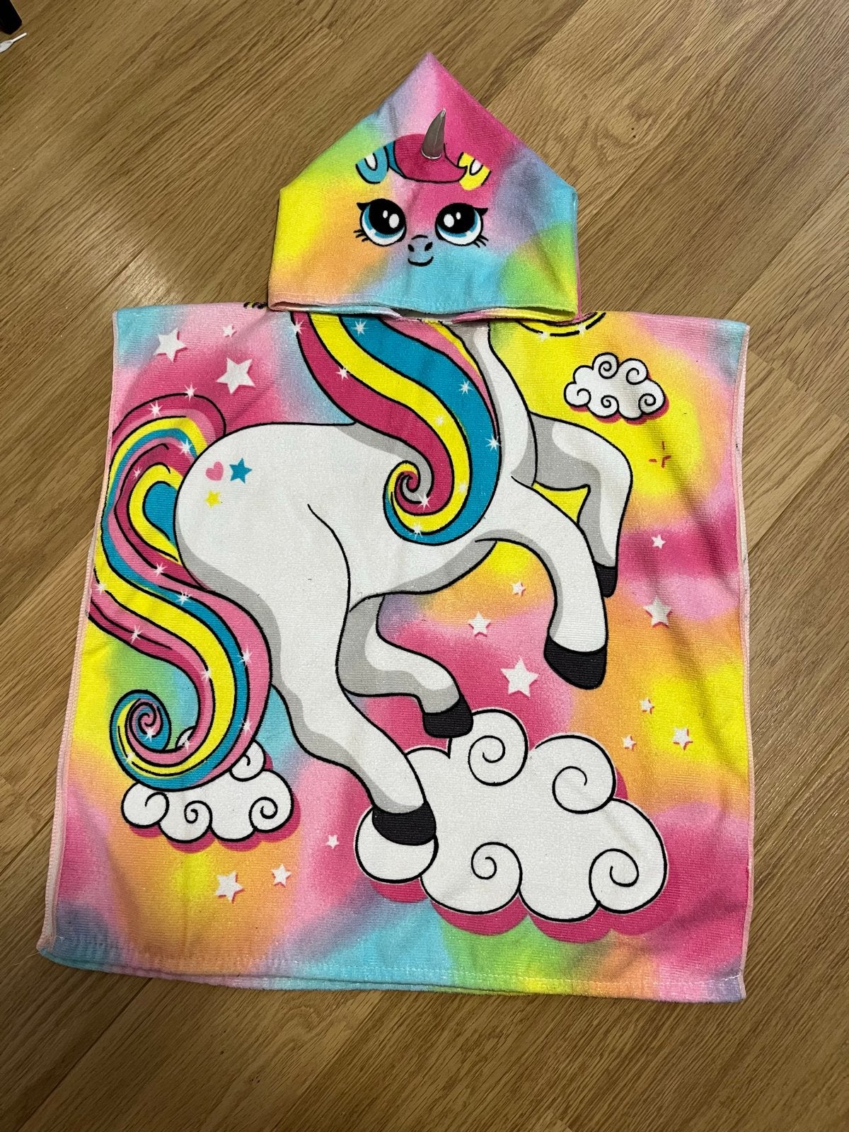 Eenhoorn Handdoek Poncho voor Kinderen - Kleurrijk & Zacht, Ophalen of Verzenden, Zo goed als nieuw