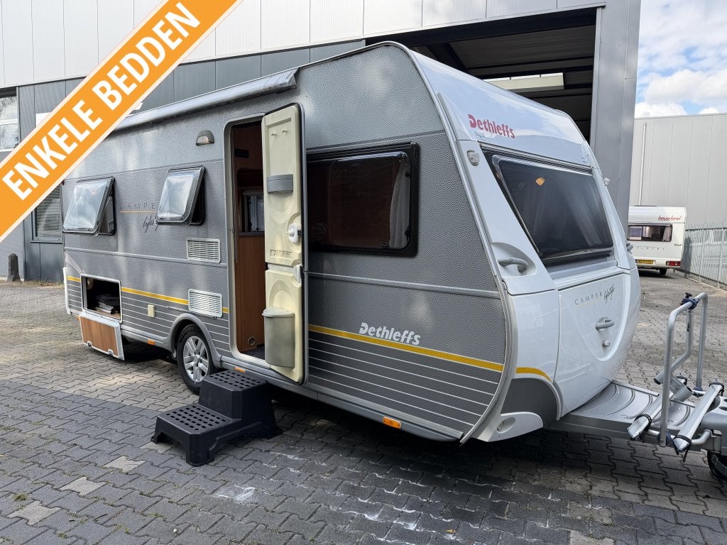Dethleffs Camper Lifestyle 510 V ENKELBED - AIRCO - BOMVOL!, Rondzit, Schokbreker, Bedrijf, Overige typen