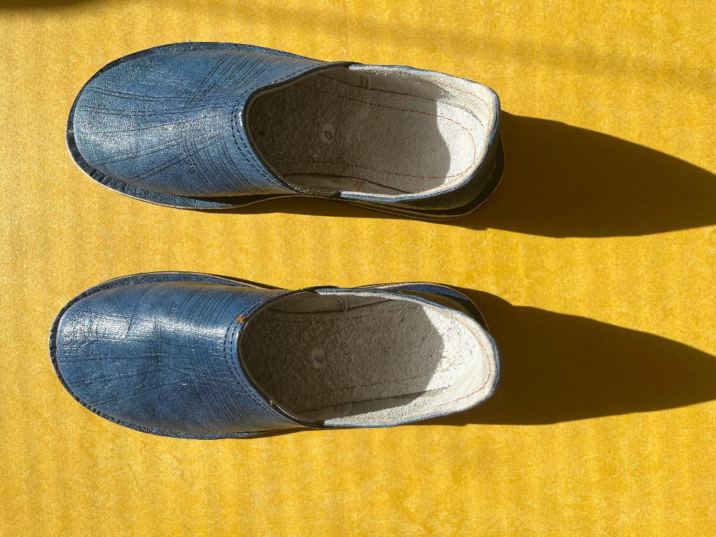 Marokkaanse slippers, nieuw, maat 39, Ophalen, Blauw, Nieuw, Onbekend