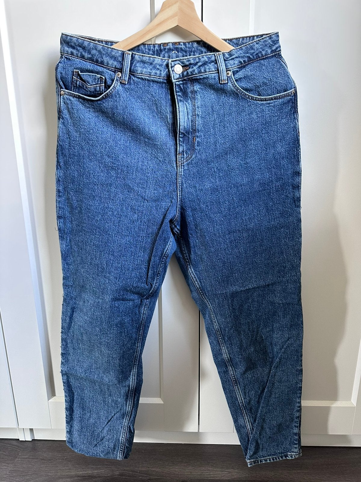 C&A spijkerbroek maat 42 blauw, Kleding | Dames, Ophalen of Verzenden, Zo goed als nieuw, Blauw, W33 - W36 (confectie 42/44)