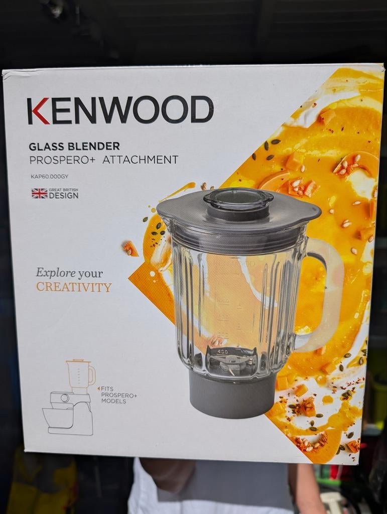 Kenwood Prospero+ Glazen Blender Opzetstuk KAP60.000GY, Ophalen, Nieuw