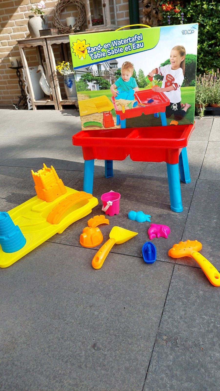 Zand- en Watertafel met Speelgoed, Kinderen en Baby's, Ophalen, Gebruikt