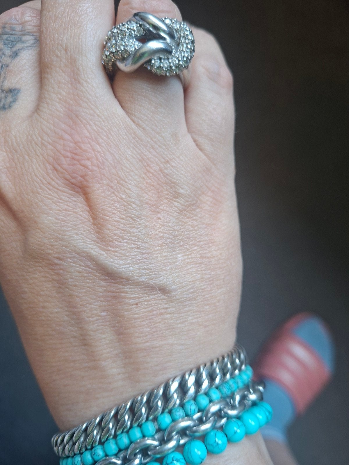 Ti sento ring maat 19, Ophalen, 19 tot 20, Dame, Zilver