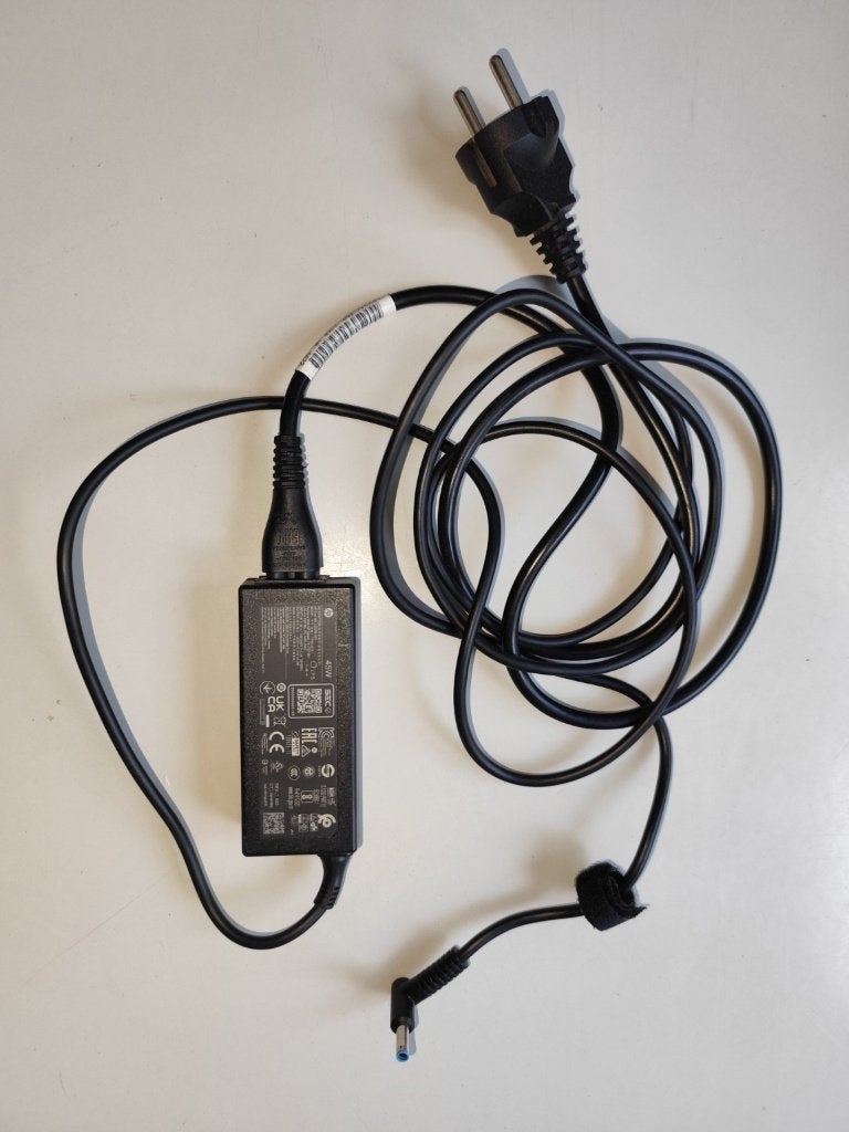 Originele HP 45W laptop oplader (19.5V)– Blauwe aansluiting, Ophalen of Verzenden, Zo goed als nieuw, HP