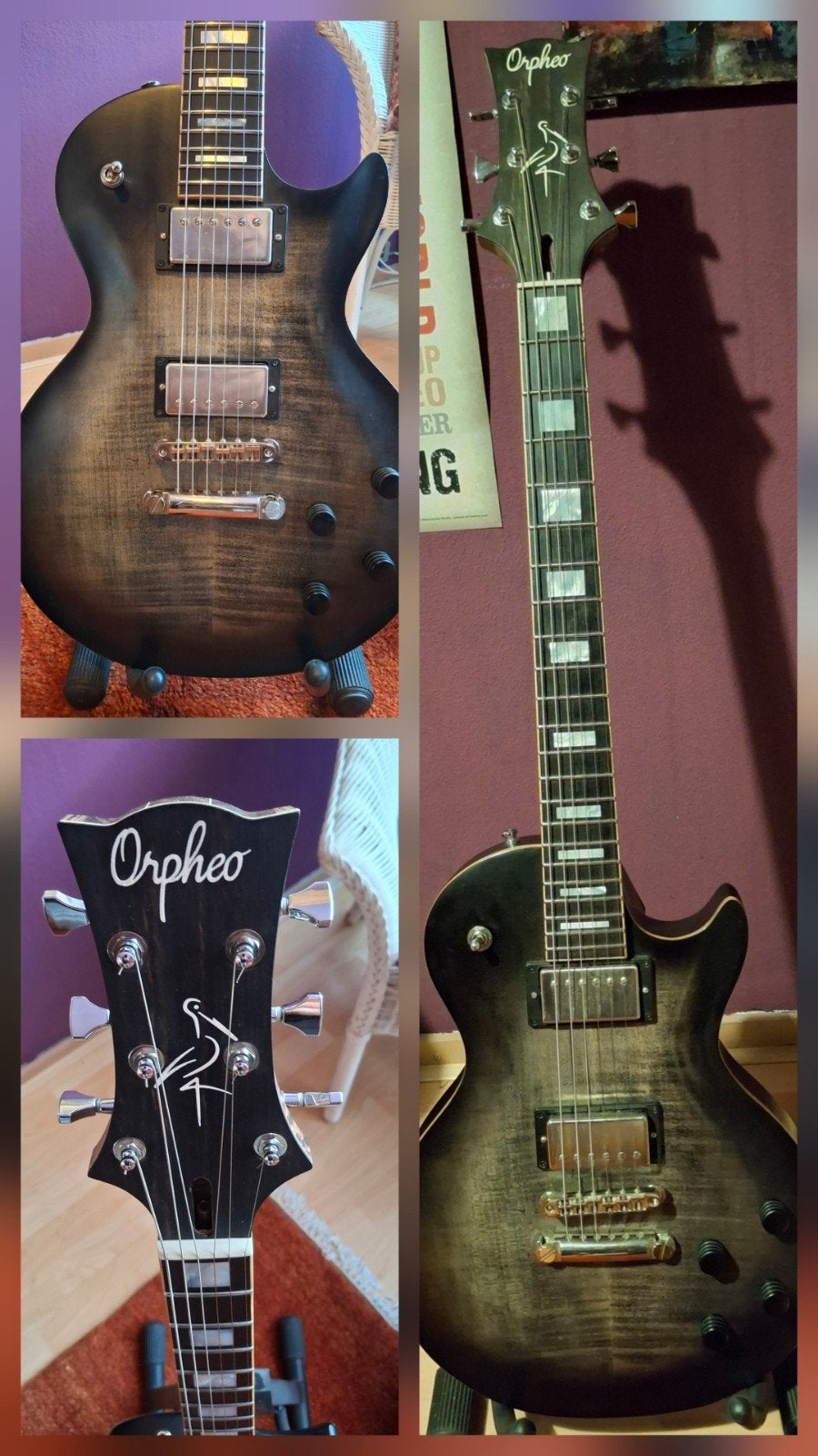 Orpheo Custom Les Paul, Ophalen, Zo goed als nieuw, Solid body, Overige merken
