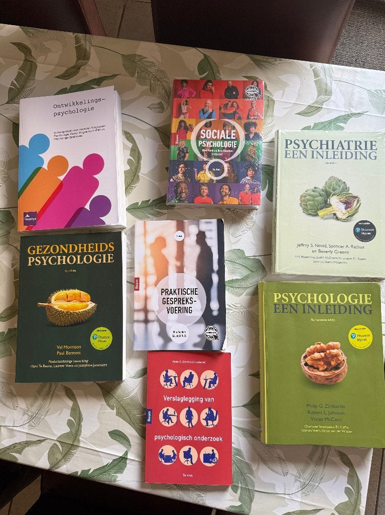 Psychologie studieboeken (HBO) Leerjaar 1 (Fontys), Verzenden, Diverse auteurs, HBO, Zo goed als nieuw