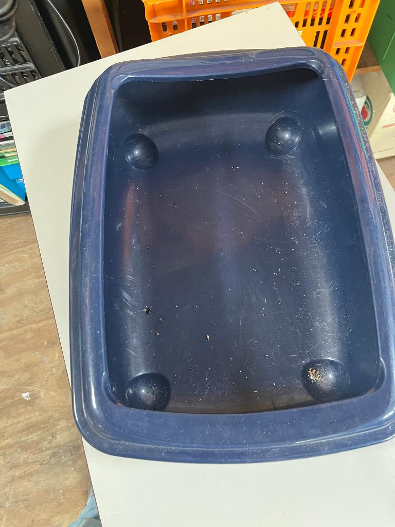 kattenbak klein voor op reis, Ophalen of Verzenden, Zo goed als nieuw, Open