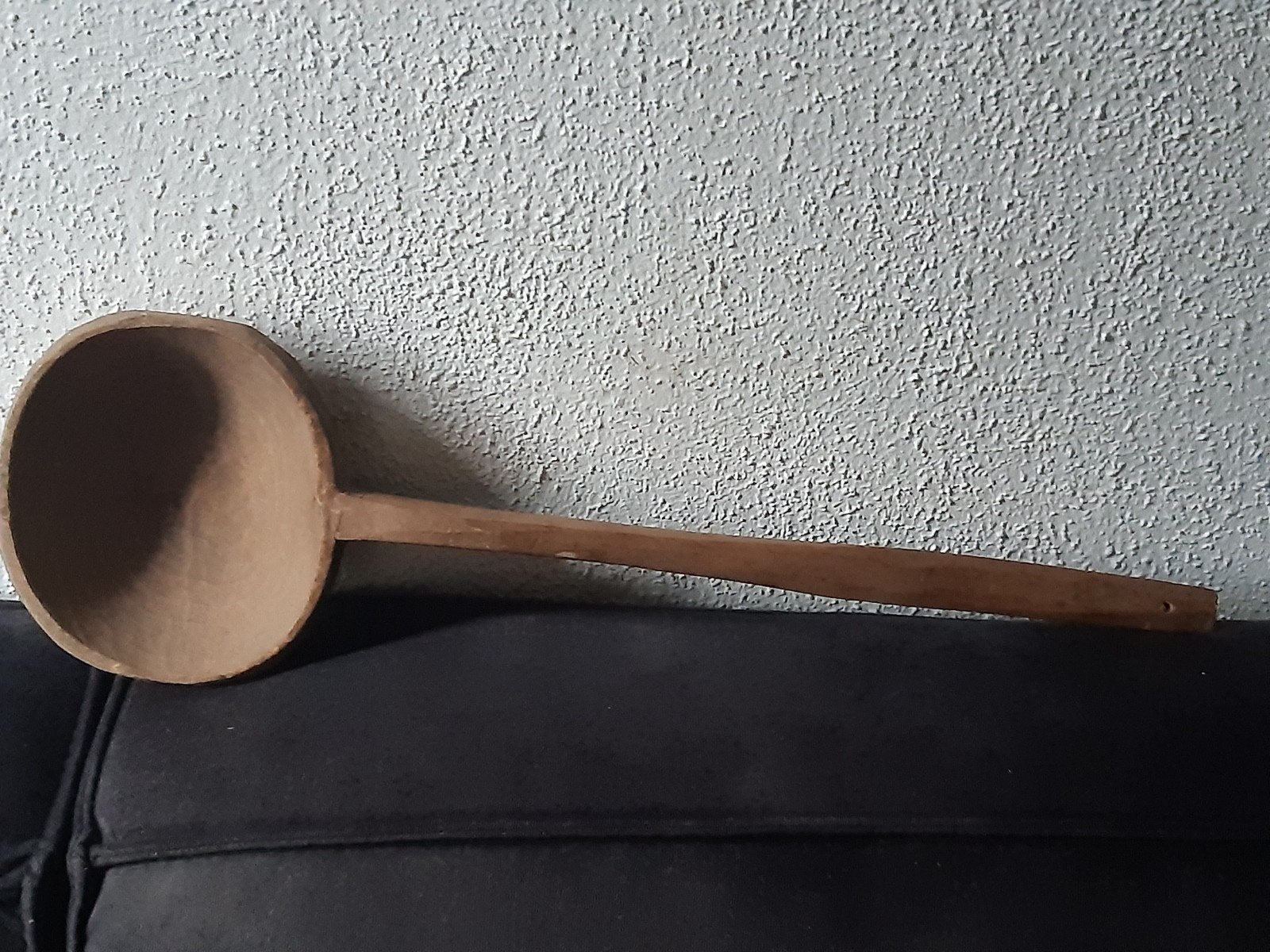 XL landelijke  houten lepel ,"schep" sober stoer vergrijsd, Ophalen of Verzenden
