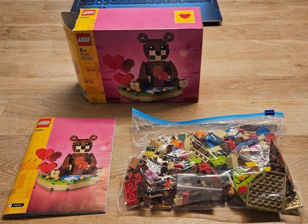 Lego 40462 Valentine's Brown Bear, Lego Holiday & Event, Overige thema's, Lego, Compleet, Ophalen of Verzenden