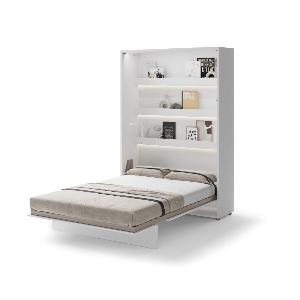 Concept opklapbed verticaal - 140x200 - Wit hoogglans, Huis en Inrichting, Slaapkamer | Bedden, Niet ingevuld, Niet ingevuld, Niet ingevuld