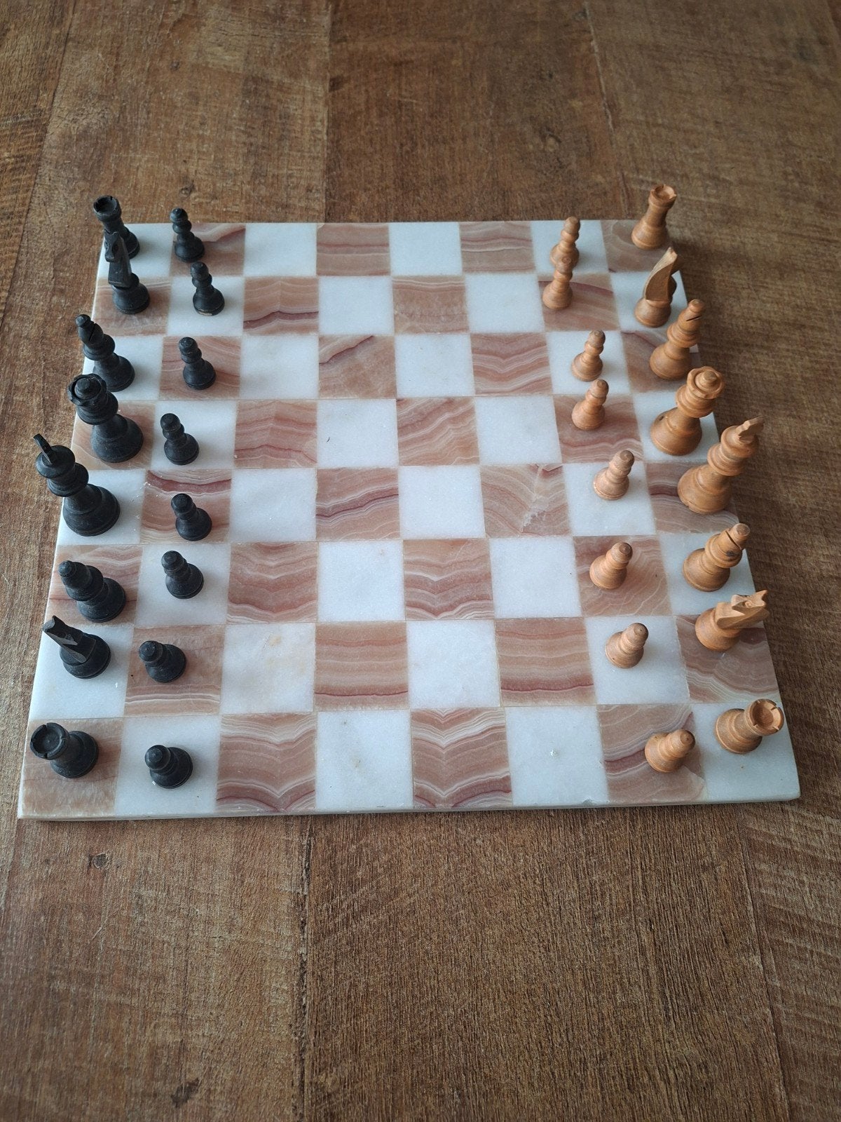 Marmeren schaakbord, Ophalen, Gebruikt