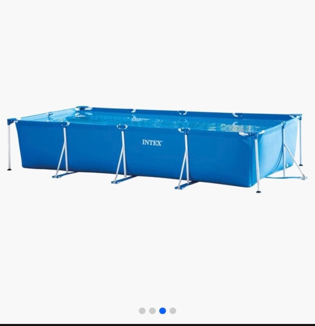 Intex zwembad 4.5m x 2.2m x 84cm met trap en filterpomp, Tuin en Terras, Zwembaden, Ophalen