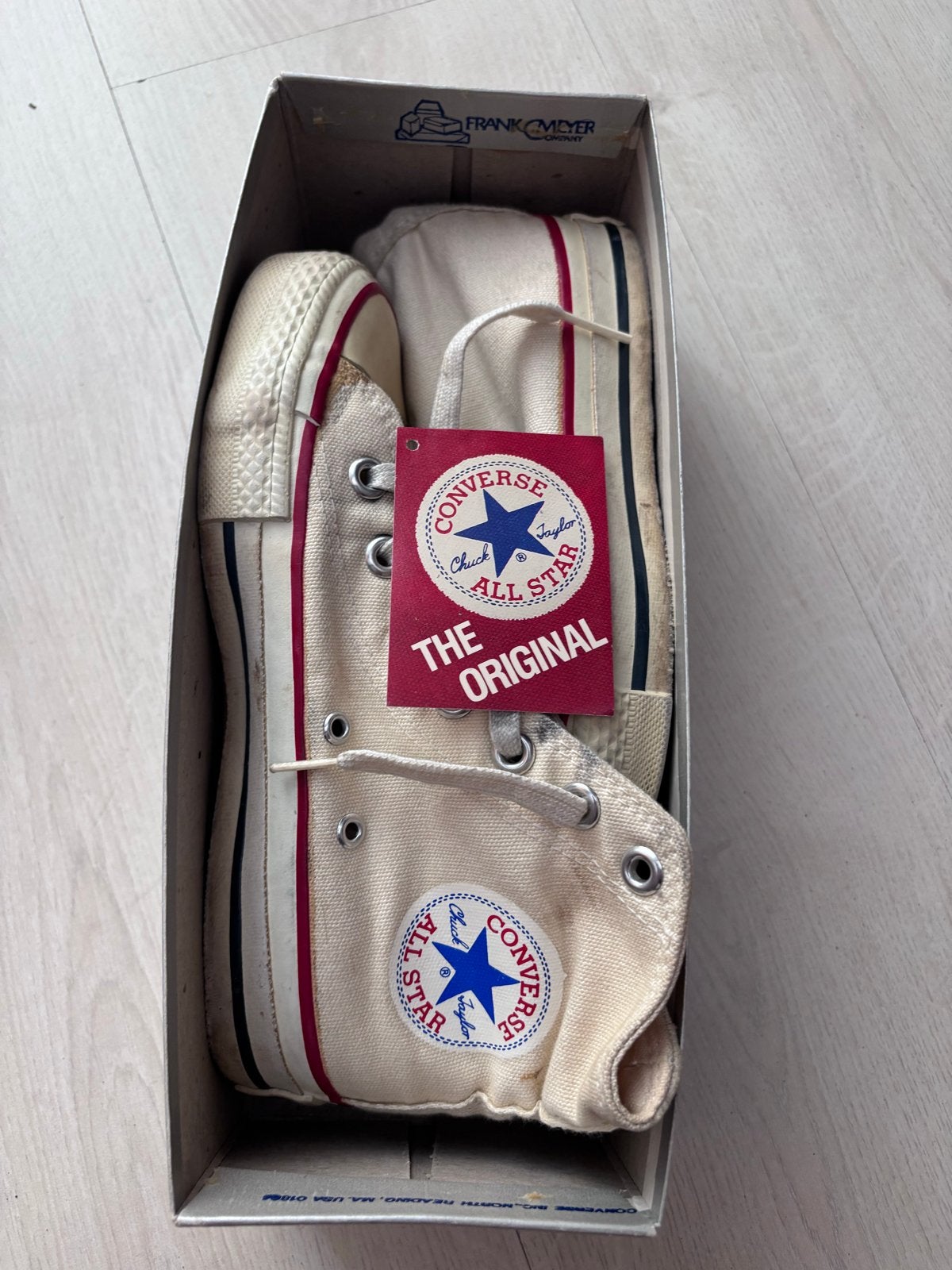 Vintage Converse All Stars USA jaren '80 - Origineel, Kleding | Heren, Schoenen, Ophalen of Verzenden, Gedragen, Wit, Sneakers of Gympen