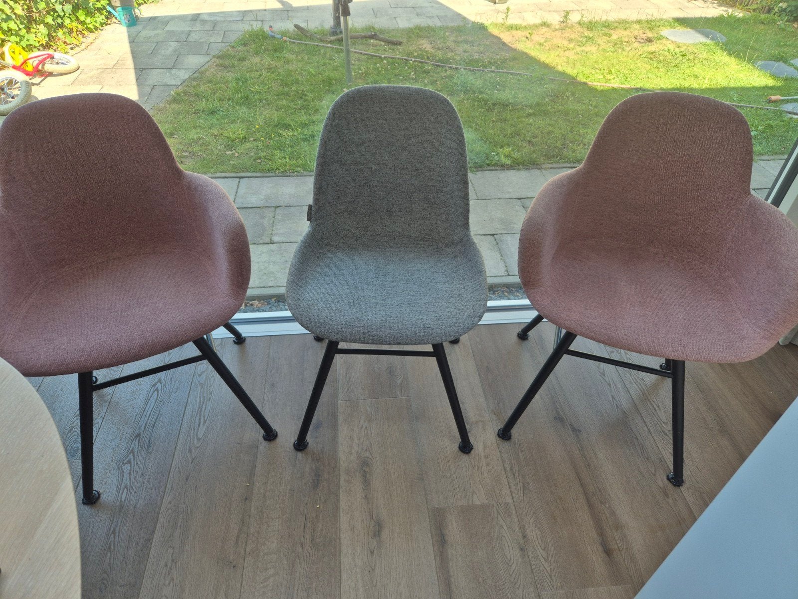 6x Zuiver Albert Kuip stoel gestoffeerd, Huis en Inrichting, Stoelen, Ophalen, Gebruikt, Overige kleuren, Modern, Praktisch