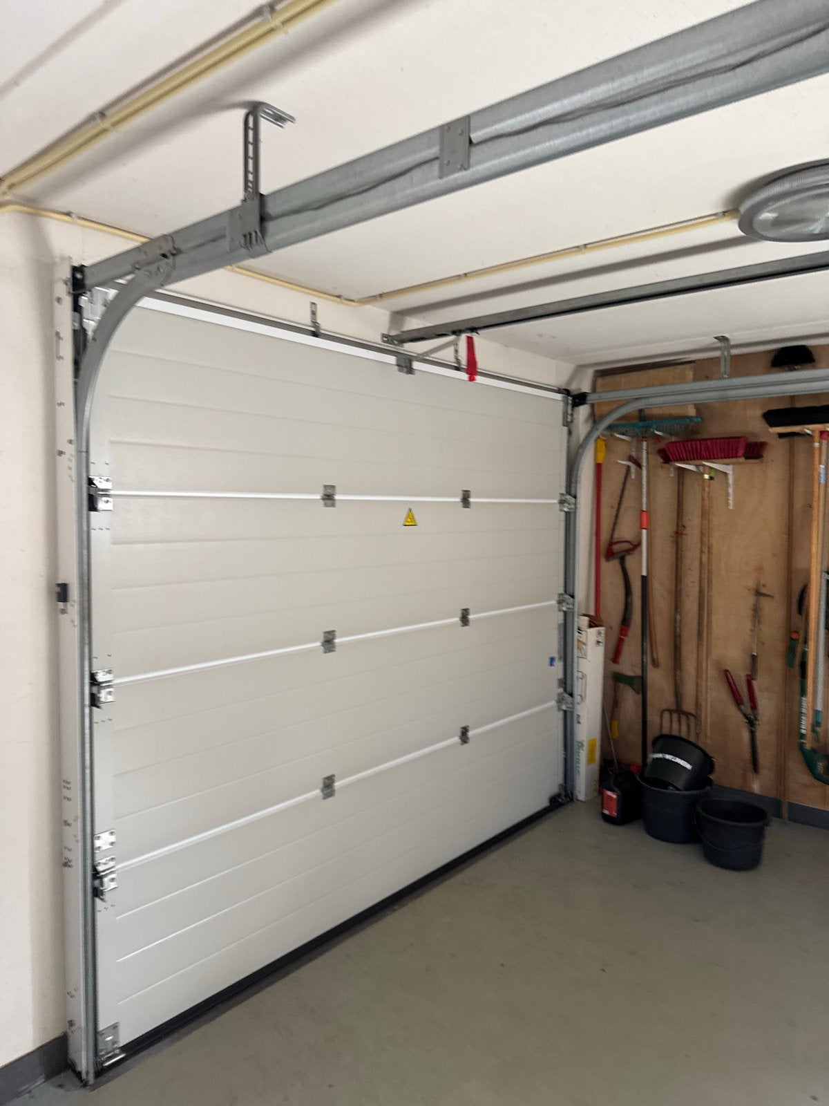 Hörmann Garagedeur met elektrische opener zelf demonteren, Gebruikt, Garagedeur, Metaal, 200 tot 215 cm