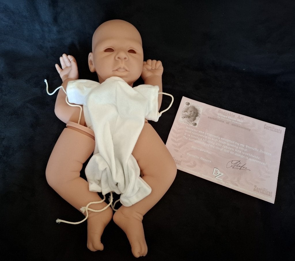 Reborn kit met certificaat - Huggable Art, Ophalen of Verzenden, Nieuw, Babypop, Levensecht of Reborn