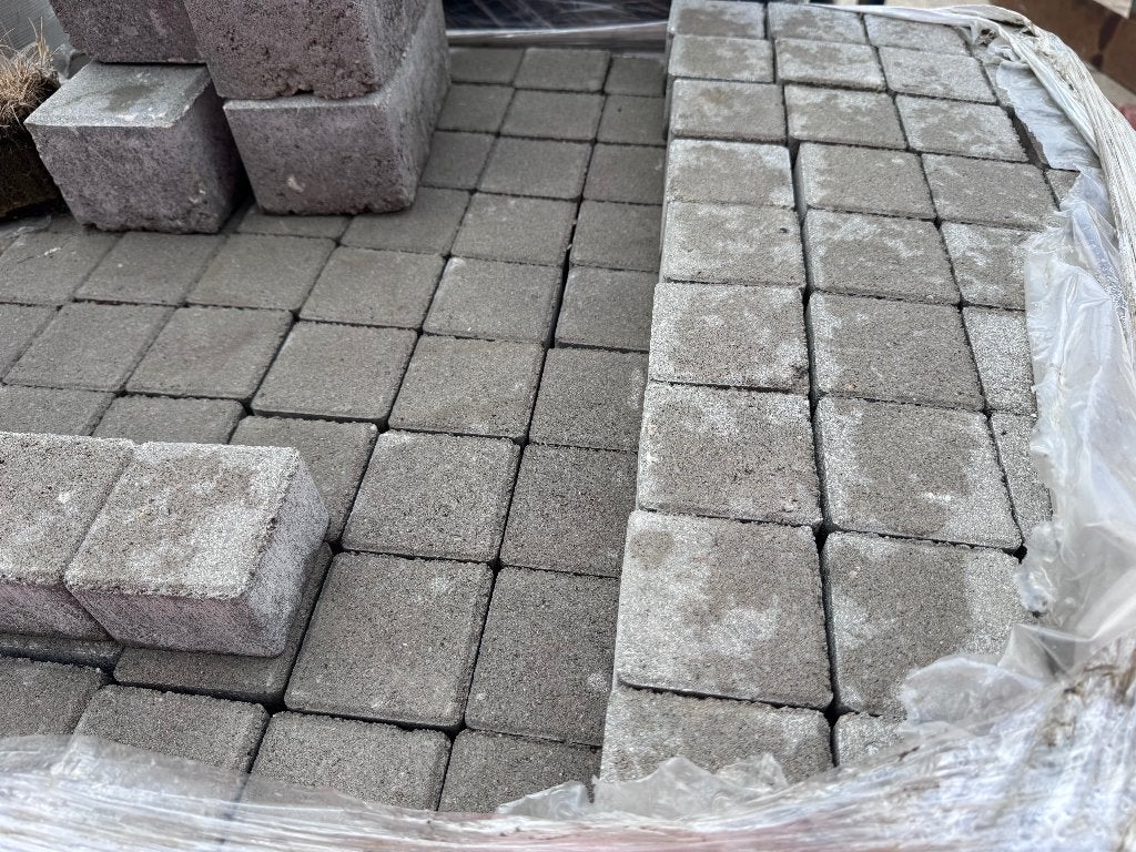 TTE Stenen grijs 74x74x49mm, Ophalen, Klinkers, Nieuw, 10 m² of meer