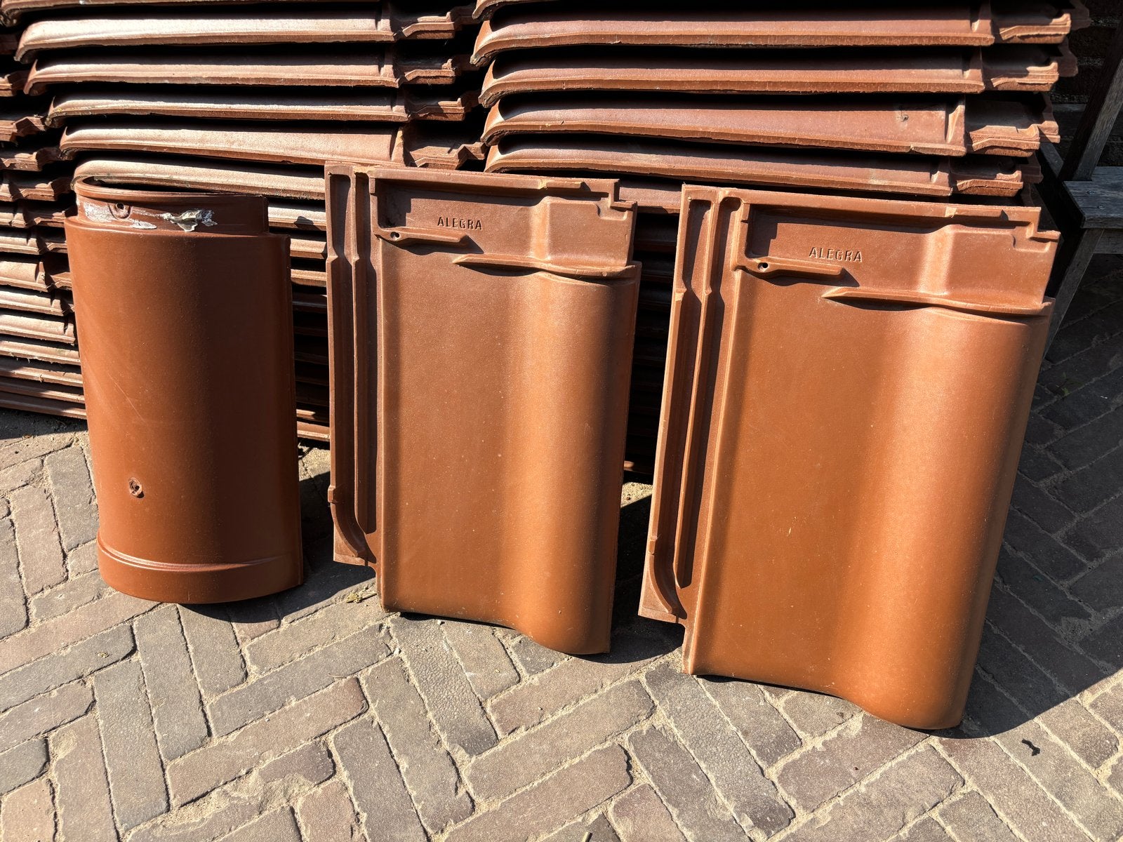 Koramic Alegra 10 Natuurrood keramische dakpannen (30m2), Doe-het-zelf en Verbouw, Dakpannen en Dakbedekking, Ophalen, Steen of Klei