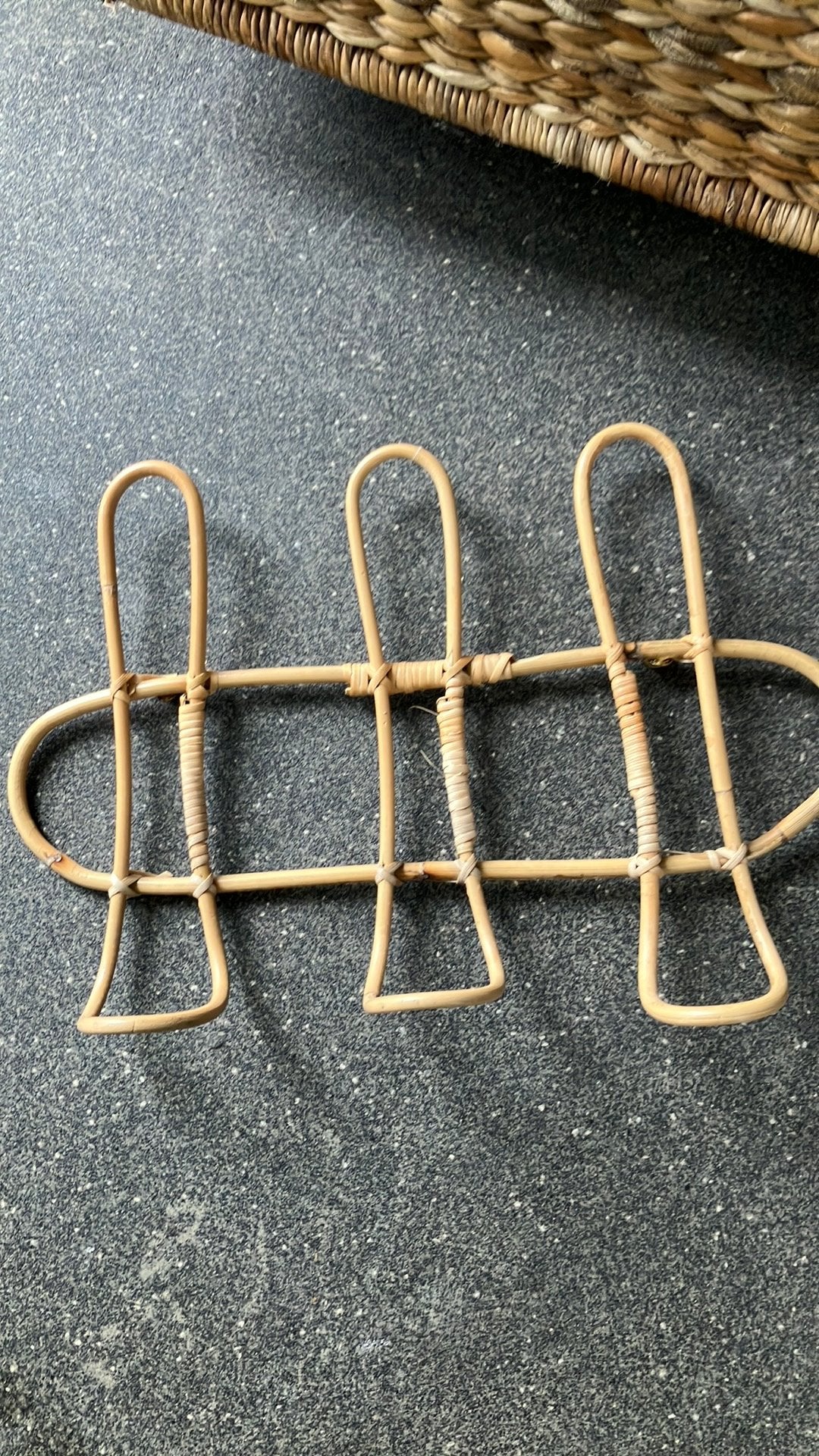 Bamboe kapstokje, Wandkapstok, Ophalen of Verzenden, Zo goed als nieuw, Minder dan 100 cm