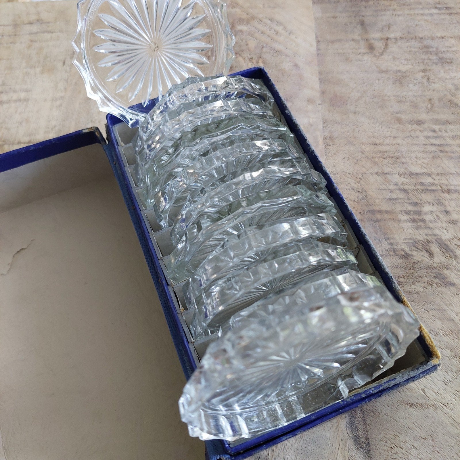 Kristallen onderzetters Leerdam, Huis en Inrichting, Woonaccessoires | Onderzetters, Ophalen of Verzenden