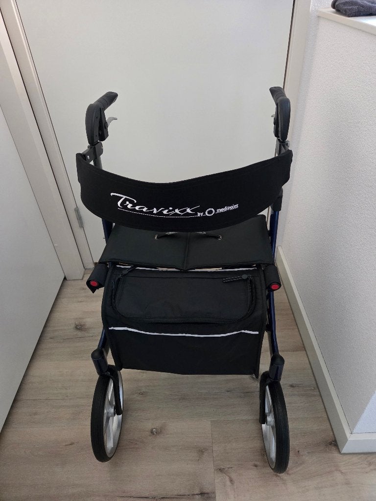 Rollator Travixx Deluxe maat S - kleur blauw, Ophalen, Lichtgewicht, Gebruikt