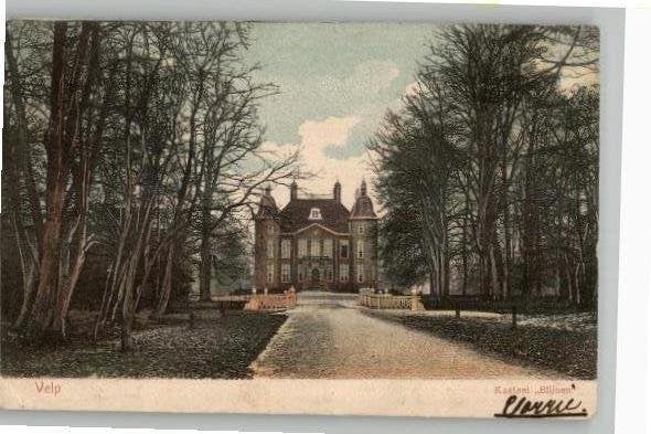 Velp Kasteel Biljoen 4 zeer oude kaarten, Verzamelen, Ansichtkaarten | Nederland, Verzenden, Voor 1920, Gelopen, Gelderland