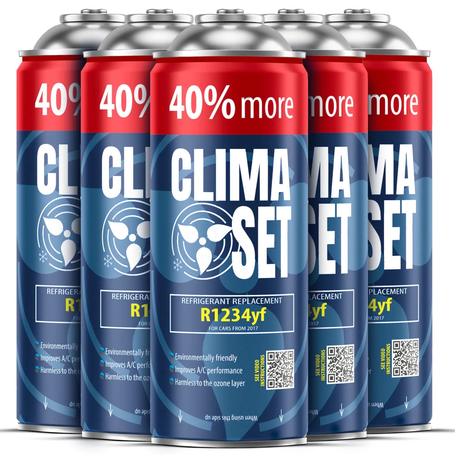 Aircogas R1234YF 5x235 gram - ClimaSet Koudemiddel, Auto-onderdelen, Ophalen of Verzenden, Nieuw, Universele onderdelen