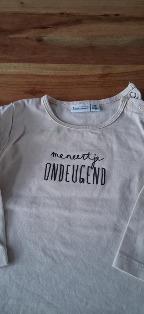 Babylook shirt, Maat 68, ZGAN, Kinderen en Baby's, Babykleding | Maat 68, Babylook, Ophalen of Verzenden, Zo goed als nieuw, Jongetje
