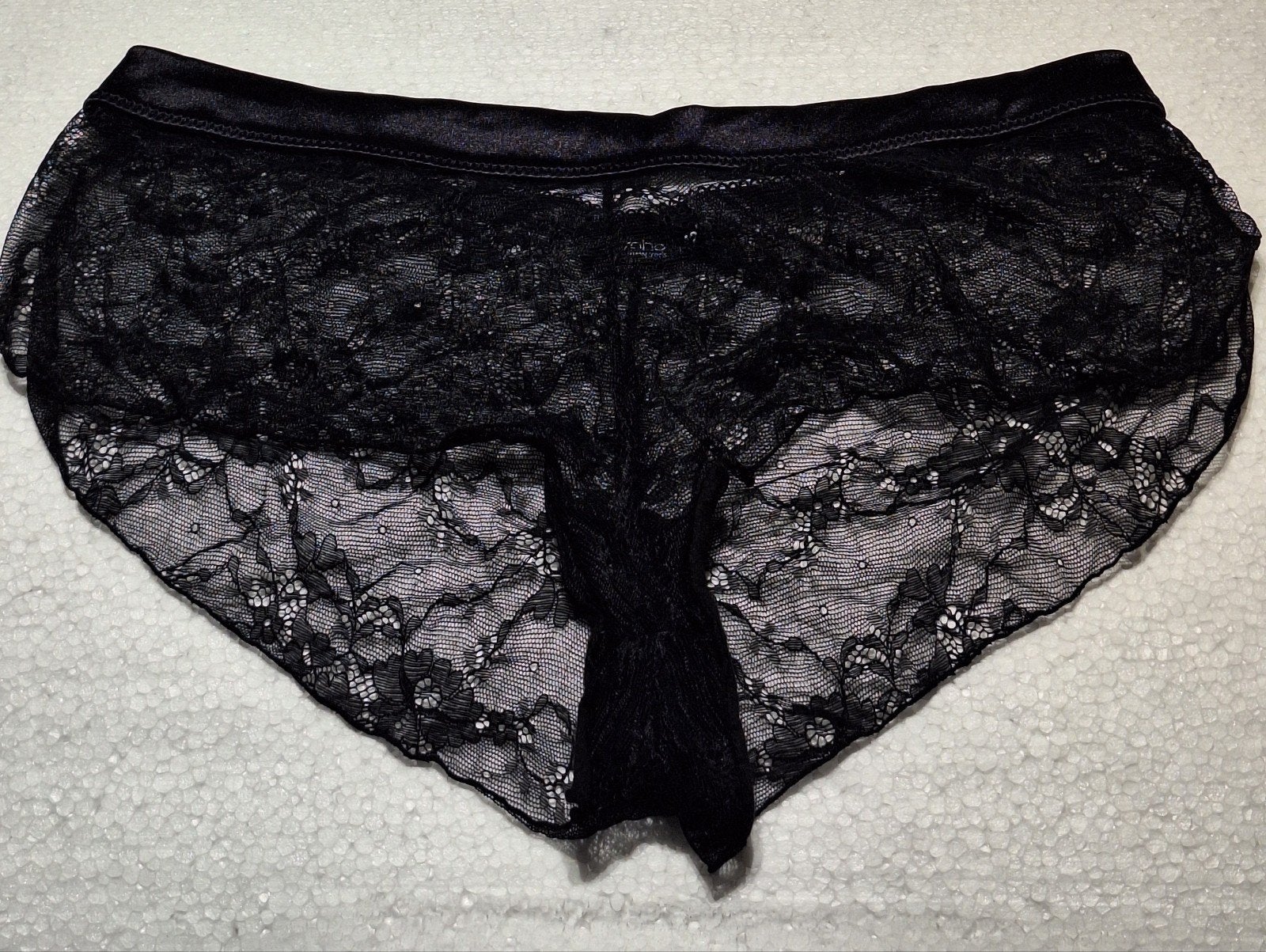 Sexy zwarte transparante slip van Soho maat 42 (L), Soho, Verzenden, Zwart, Slip