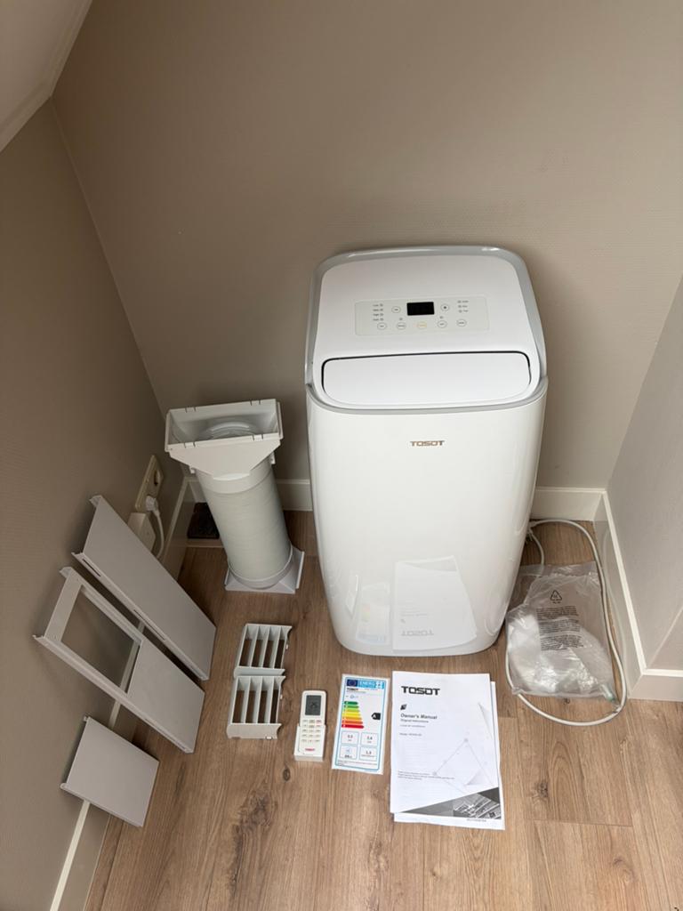 Mobiele airco Tosot Mona 20 3,5 KW, Ophalen, Timer, 3 snelheden of meer, Zo goed als nieuw