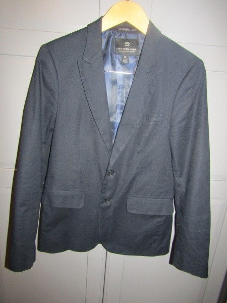 G407 Scotch & Soda mt 46 jasje colbert donkerblauw, Zo goed als nieuw, Scotch & Soda, Maat 46 (S) of kleiner, Verzenden