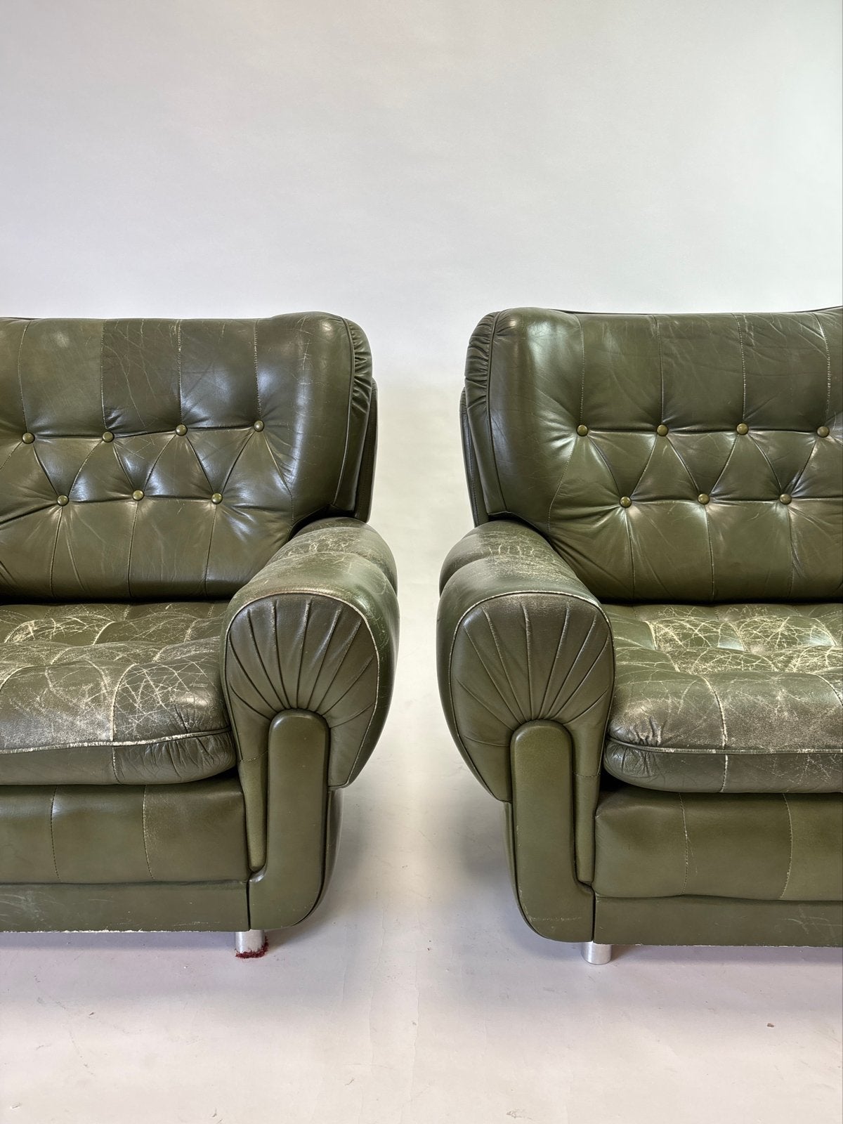 Fantastische exclusieve fauteuils, Ophalen, Gebruikt, Chesterfield, 75 tot 100 cm