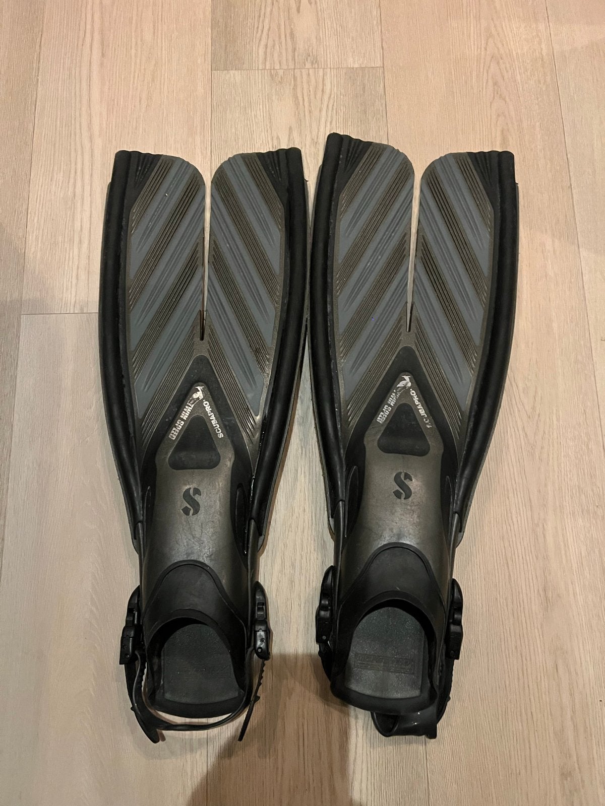 Scubapro Twin Speed Duikvliezen L-XL, Watersport en Boten, Ophalen of Verzenden, Gebruikt, Zwem- of Duikvliezen