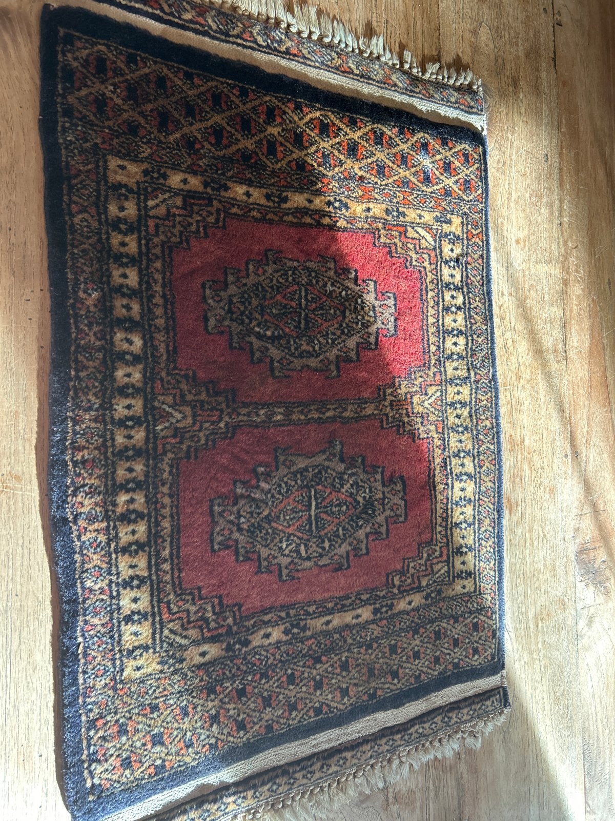 Vintage Perzisch tapijt 45x67 cm, Minder dan 50 cm, Gebruikt, 50 tot 100 cm, Ophalen of Verzenden